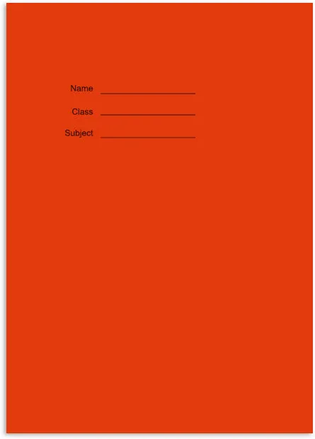 A4 White Paper Exercise Book 15mm Squared - 48 Pages