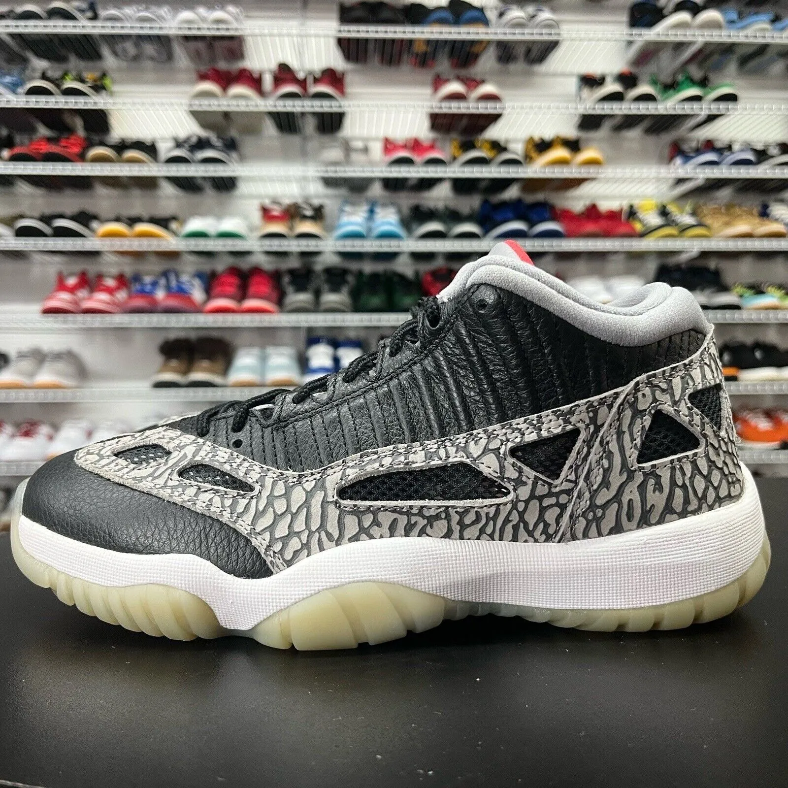 Nike Air Jordan 11 Retro Low IE Black Cement Size 8.5 919712-006