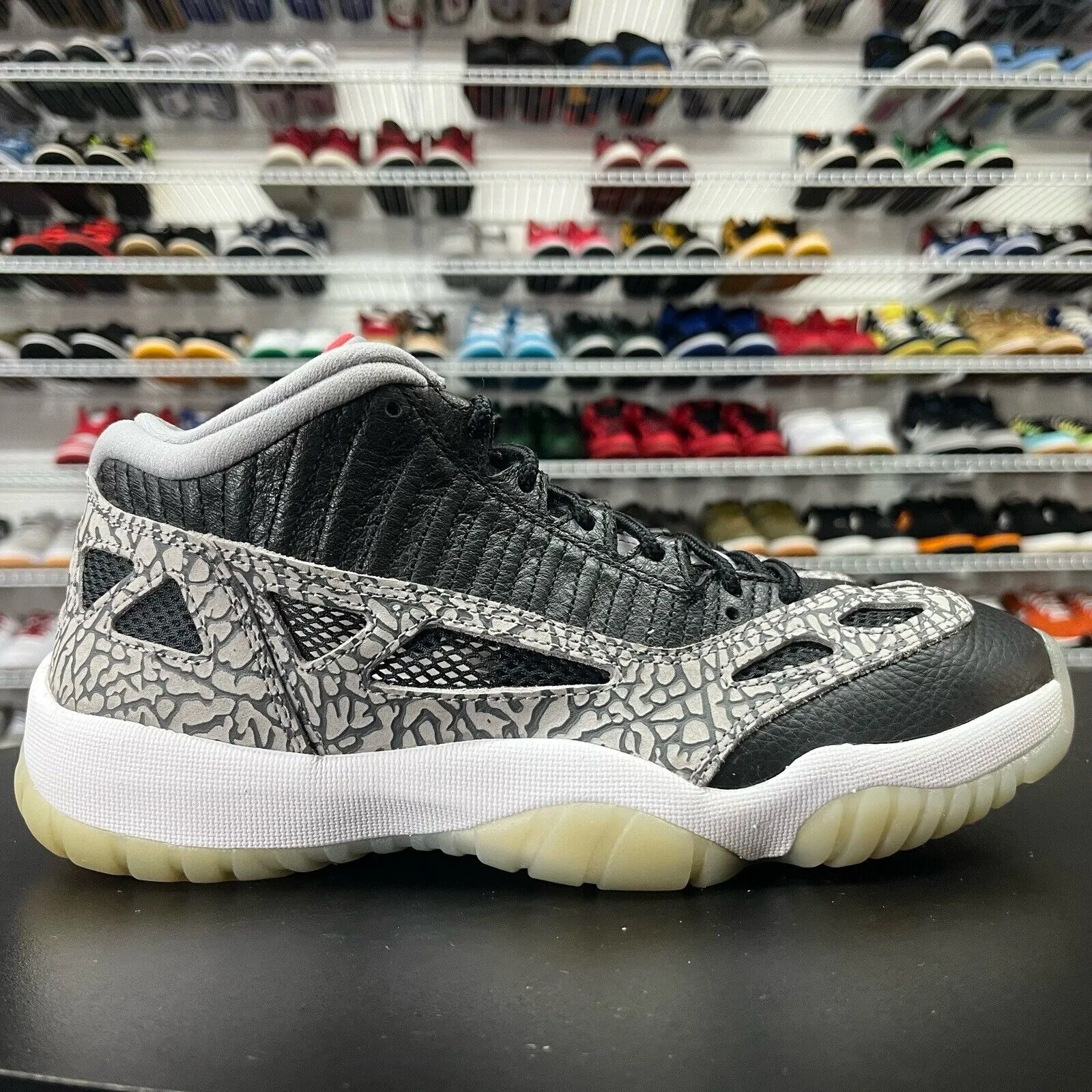 Nike Air Jordan 11 Retro Low IE Black Cement Size 8.5 919712-006