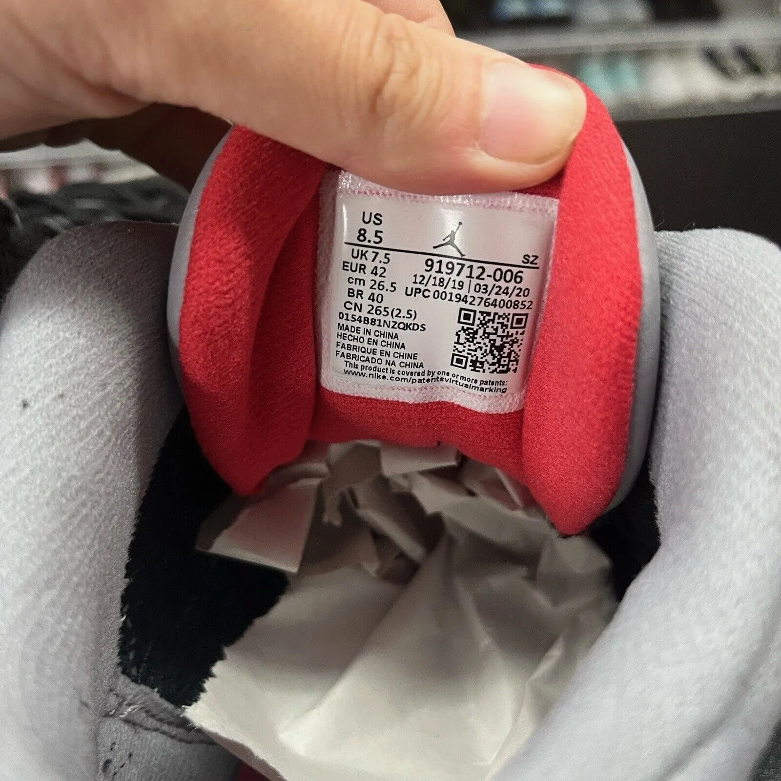 Nike Air Jordan 11 Retro Low IE Black Cement Size 8.5 919712-006