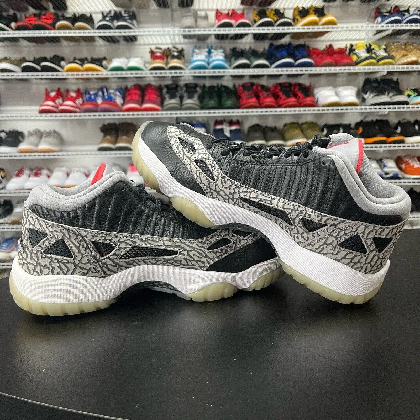 Nike Air Jordan 11 Retro Low IE Black Cement Size 8.5 919712-006