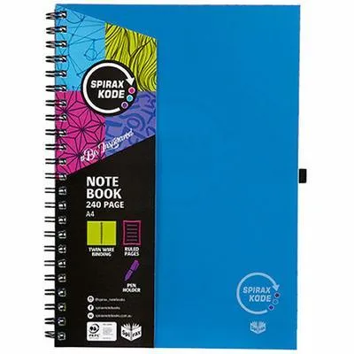 Spirax P959 Kode Notebook 240 Page A4 Assorted